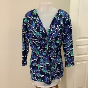 Chas Gathered-bust Top w stretch Large 37/38 bust